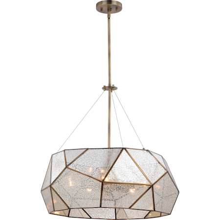 Vaxcel Lighting Euclid 5 Light 24" Wide Chandelier Aged Brass