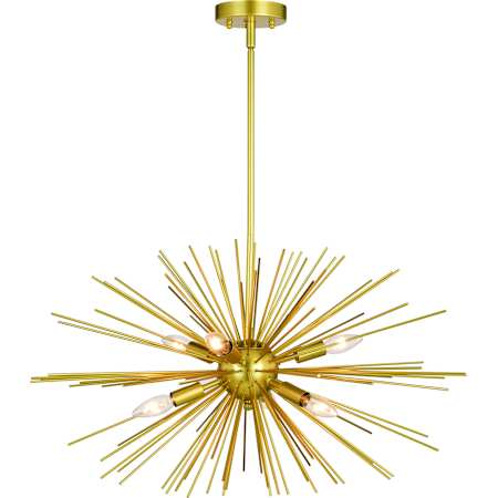 Vaxcel Lighting Nikko 6 Light 28" Wide Pendant Gold