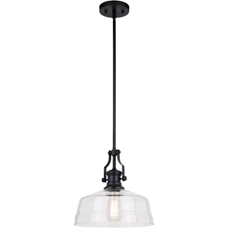 Vaxcel Lighting Beloit 12" Wide Pendant Matte Black