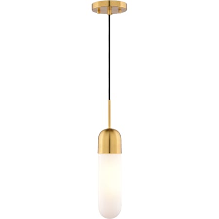 Vaxcel Lighting 5" Wide Suspension Mini Pendant Antique Gold