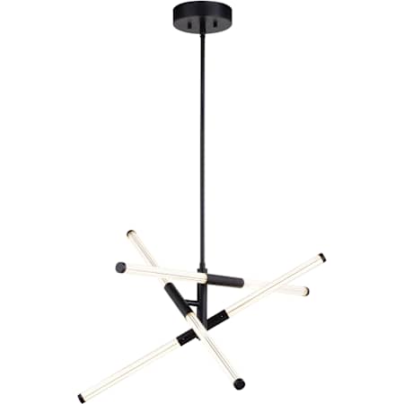 Vaxcel Lighting 3 Light 27" Wide LED Suspension Pendant Matte Black