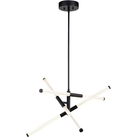 Vaxcel Lighting Avalon 27" Wide LED Multi Light Pendant Matte Black