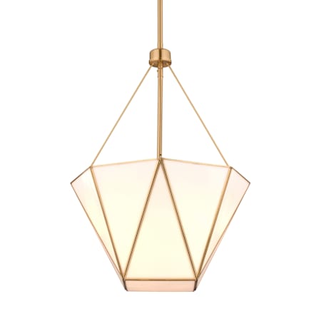 Vaxcel Lighting Burnett 3 Light 16" Wide Pendant Muted Brass