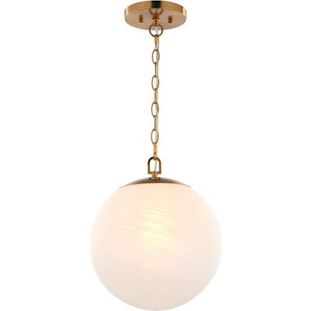 Vaxcel Lighting Monticello 12" Wide LED Pendant Muted Brass