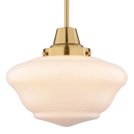 Vaxcel Lighting Eastgate 12" Wide Pendant with Frosted Glass Shade Antique Gold