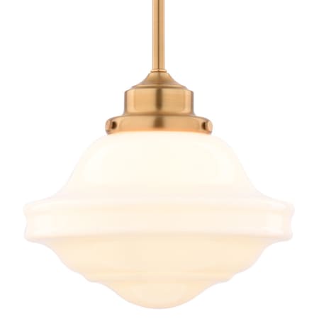 Vaxcel Lighting Huntley 10" Wide LED Pendant Natural Brass
