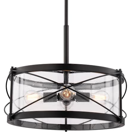 Vaxcel Lighting Harrison 4 Light 20" Wide LED Pendant Matte Black