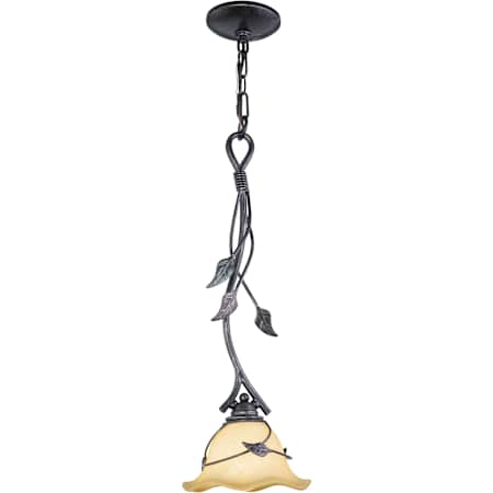 Vaxcel Lighting Vine 1 Light Mini Pendant Oil Shale