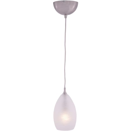 Vaxcel Lighting Milano 1 Light 4.5" Mini Pendant Satin Nickel