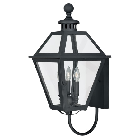 Vaxcel Lighting Nottingham 3 Light Outdoor Wall Sconce - 13.63 Inches Wide Textured Black