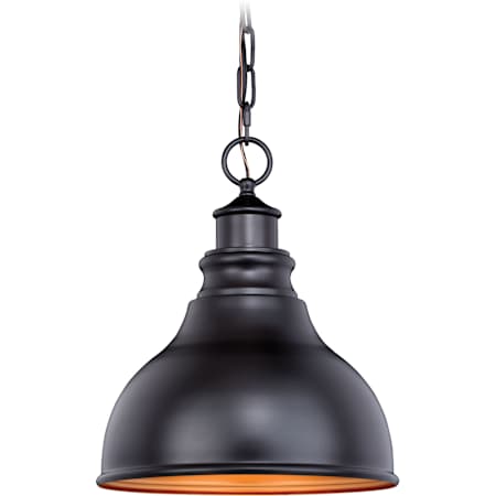 Vaxcel Lighting Delano Single Light 11" Wide Outdoor Pendant Oil Burnished Bronze