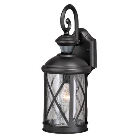 Vaxcel Lighting Henderson 17" Tall Motion Sensor Dusk-to-Dawn Outdoor Wall Sconce Textured Black