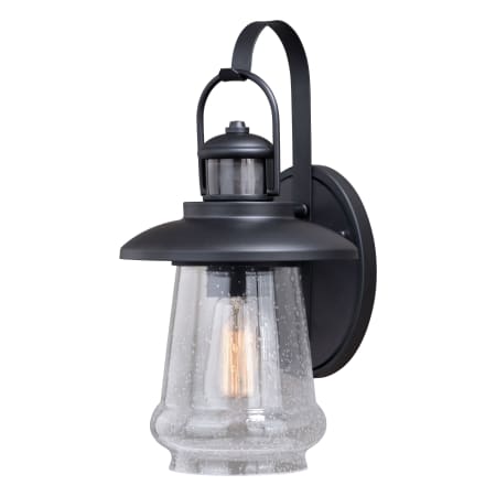 Vaxcel Lighting Bridgeport Single Light 15" Tall Outdoor Wall Sconce with A Glass Shade Oil Rubbed Bronze
