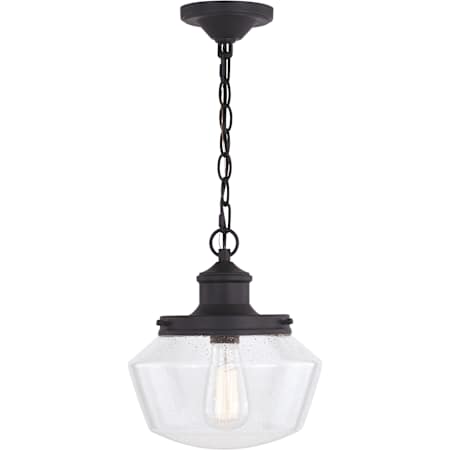 Vaxcel Lighting Collins Single Light 10" Wide Pendant Matte Black