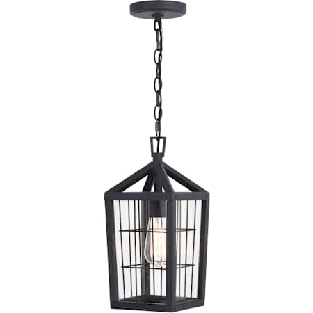 Vaxcel Lighting Gage 7" Wide Cage Mini Pendant Volcanic Black