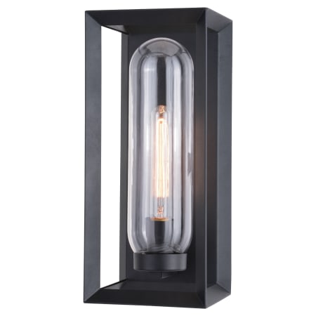 Vaxcel Lighting Pullman 16" Tall Outdoor Wall Sconce Textured Black