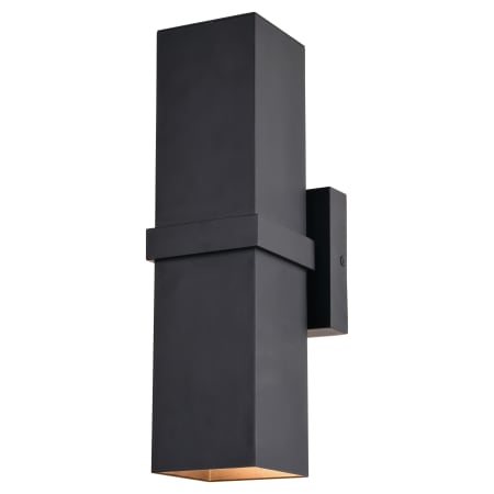 Vaxcel Lighting Lavage 2 Light 14" Tall Wall Sconce Textured Black
