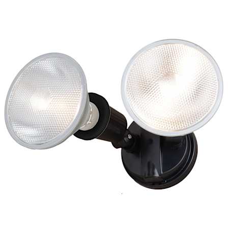 Vaxcel Lighting Outdoor Security 2 Light 7" Wide Adjustable Outdoor Flood Light - 180 Degree Beam Spread Black