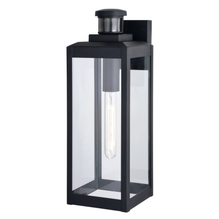 Vaxcel Lighting Kinzie 18" Tall Dusk-to-Dawn Photocell Wall Sconce with Motion Sensor Textured Black