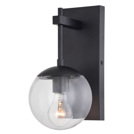 Vaxcel Lighting Keeler 12" Tall Wall Sconce Matte Black