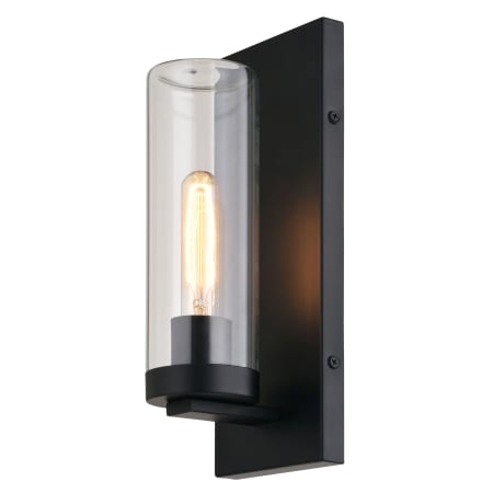 Vaxcel Lighting Grantley 13" Tall Wall Sconce Matte Black