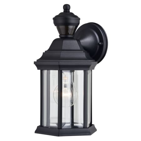 Vaxcel Lighting Auburn 12" Tall Outdoor Wall Sconce with Clear Glass Shade Textured Black