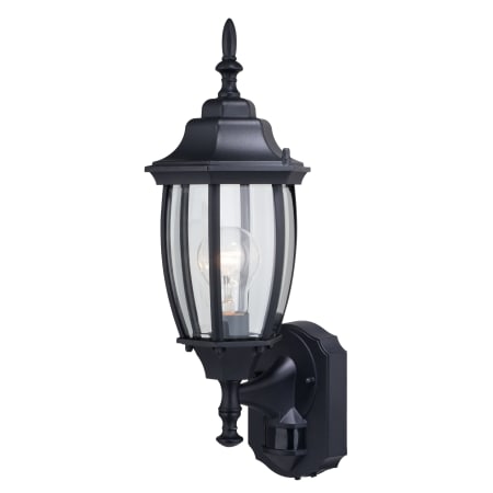 Vaxcel Lighting Rogers Park 18" Tall Outdoor Wall Sconce with Clear Glass Shade Textured Black