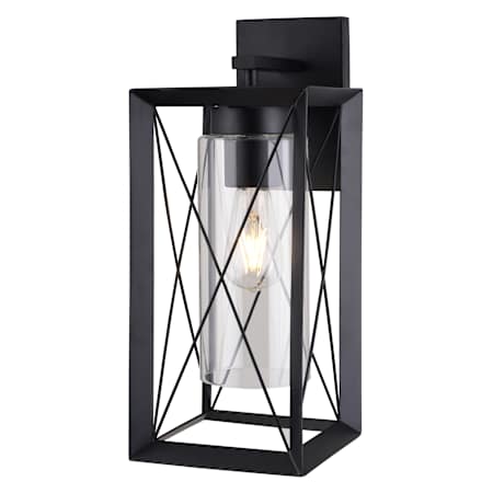 Vaxcel Lighting Milton 17" Tall Outdoor Wall Sconce Matte Black