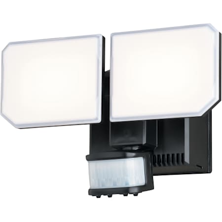 Vaxcel Lighting Outdoor Security Double Light 10-1/2" Wide LED Outdoor Flood Light Black