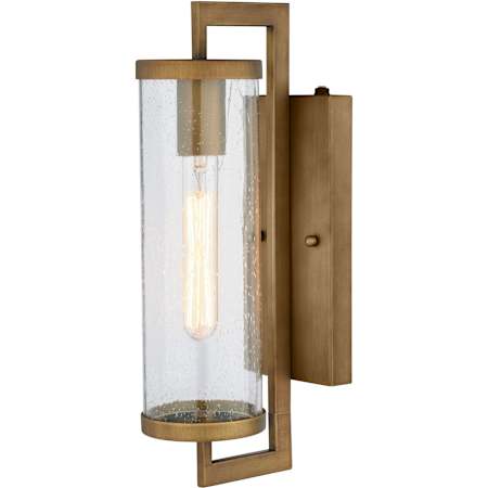 Vaxcel Lighting Morgan Park 16" Tall Outdoor Wall Sconce Warm Brass