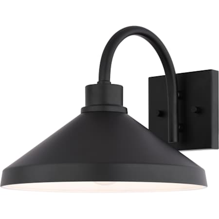 Vaxcel Lighting Highland Park 10" Tall LED Outdoor Wall Sconce Matte Black / White