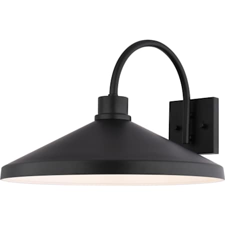 Vaxcel Lighting Highland Park 12" Tall LED Outdoor Wall Sconce Matte Black / White