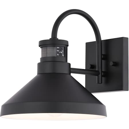 Vaxcel Lighting Highland Park 10" Tall LED Outdoor Wall Sconce Matte Black / White