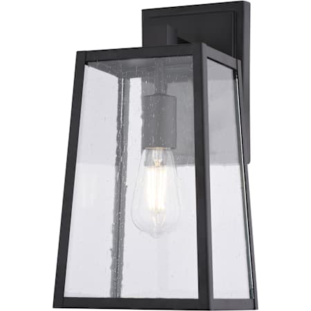 Vaxcel Lighting Sutton 14" Tall LED Outdoor Wall Sconce Matte Black
