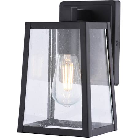 Vaxcel Lighting Sutton 10" Tall LED Outdoor Wall Sconce Matte Black