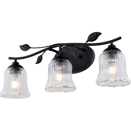 Vaxcel Lighting Fairwood 3 Light 21" Wide Vanity Light Matte Black