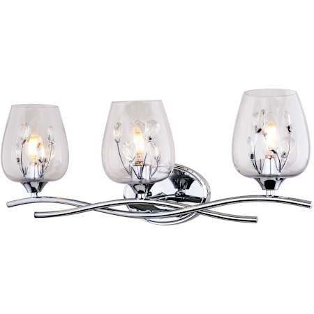 Vaxcel Lighting Wilmette 3 Light 24" Wide Vanity Light Chrome