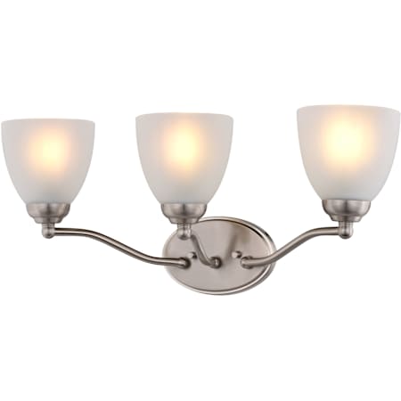 Vaxcel Lighting Bellwood 3 Light 22" Wide Vanity Light Satin Nickel