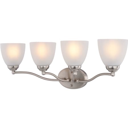 Vaxcel Lighting Bellwood 4 Light 28" Wide Vanity Light Satin Nickel