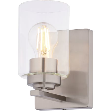 Vaxcel Lighting Park Ridge 8" Tall Bathroom Sconce Satin Nickel