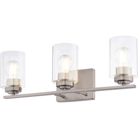 Vaxcel Lighting Park Ridge 3 Light 22" Wide Vanity Light Satin Nickel