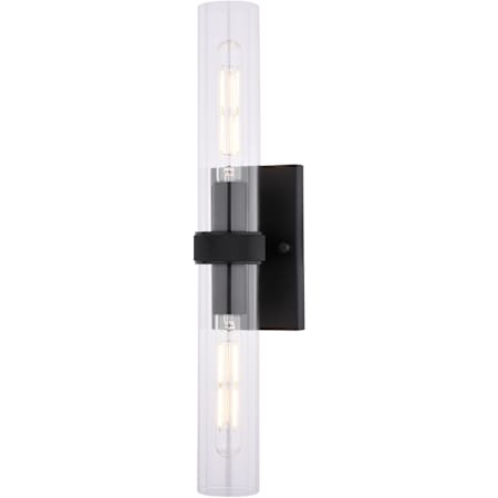 Vaxcel Lighting Bari 2 Light LED Bath Bar Matte Black