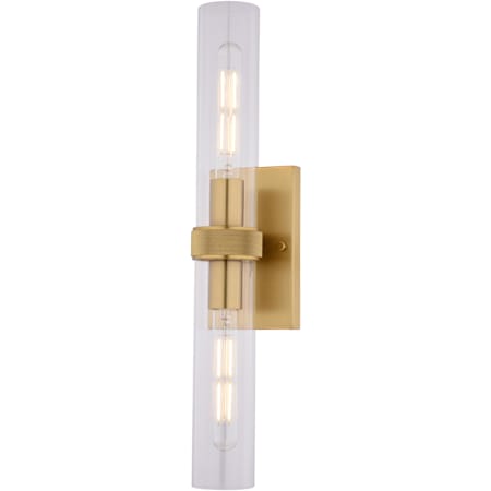 Vaxcel Lighting Bari 2 Light LED Bath Bar Satin Brass