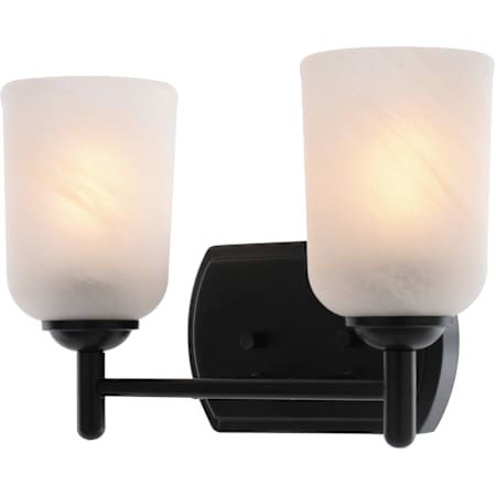 Vaxcel Lighting Laurelhurst 2 Light 13" Wide LED Vanity Light Matte Black