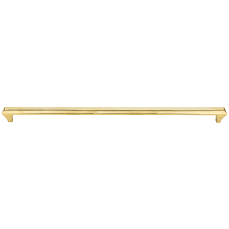 Vesta Fine Hardware Alston Solid Brass 18" Center to Center Luxury Old World Stepped Profile Appliance Handle / Pull Unlacquered Brass