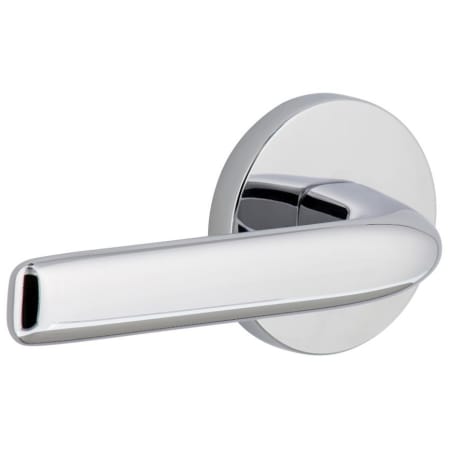 Viaggio Circolo Left Handed Solid Brass Privacy Door Lever Set with Bella Lever and Circolo Rosette - 2-3/8" Backset Bright Chrome