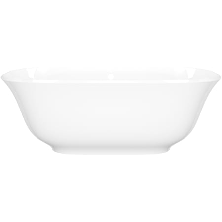 Victoria and Albert Amiata 60" Free Standing Natural Stone Soaking Tub with Center Drain and Overflow Gloss White