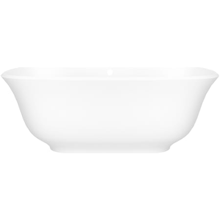 Victoria and Albert Amiata 65" Free Standing Volcanic Limestone Soaking Tub with Center Drain and Overflow Matte White