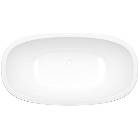 Victoria and Albert Barcelona 60" Drop In, Undermount Volcanic Limestone Soaking Tub with Center Drain and Overflow Standard White