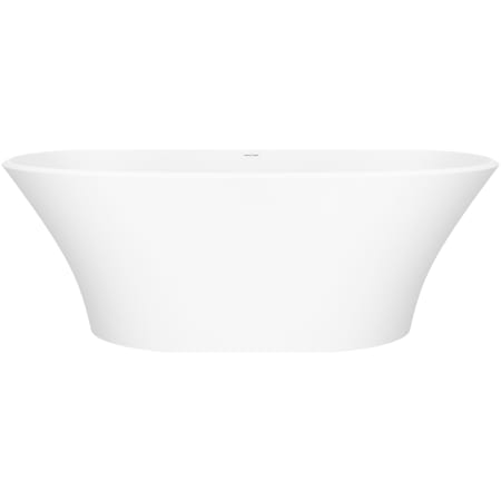 Victoria and Albert Ionian 67" Free Standing Volcanic Limestone Soaking Tub with Reversible Drain Matte White